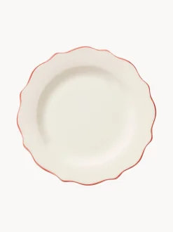 Piatto da colazione dipinto a mano Scalloped
