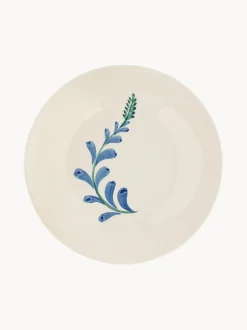 Piatto da colazione dipinto a mano Indigo Flora