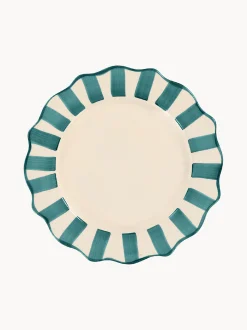 Piatto da colazione dipinto a mano Scalloped