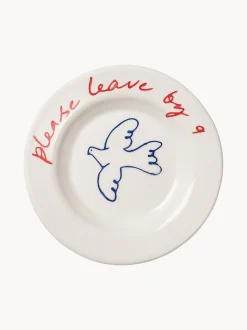 Piatto da dessert dipinto a mano Bird