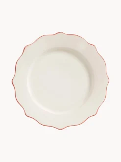 Piatto piano dipinto a mano Scalloped