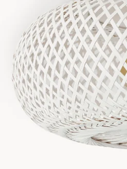 Plafoniera di design in bambù bianco Evelyn
