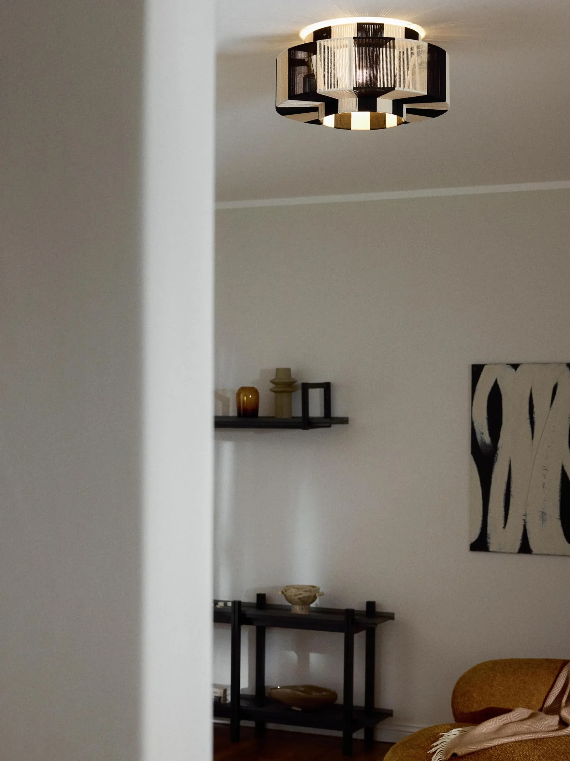 Plafoniera in lino Lace