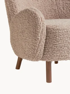 Poltrona Bergère in teddy Kalia