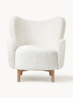 Poltrona Bergère in teddy Kalia