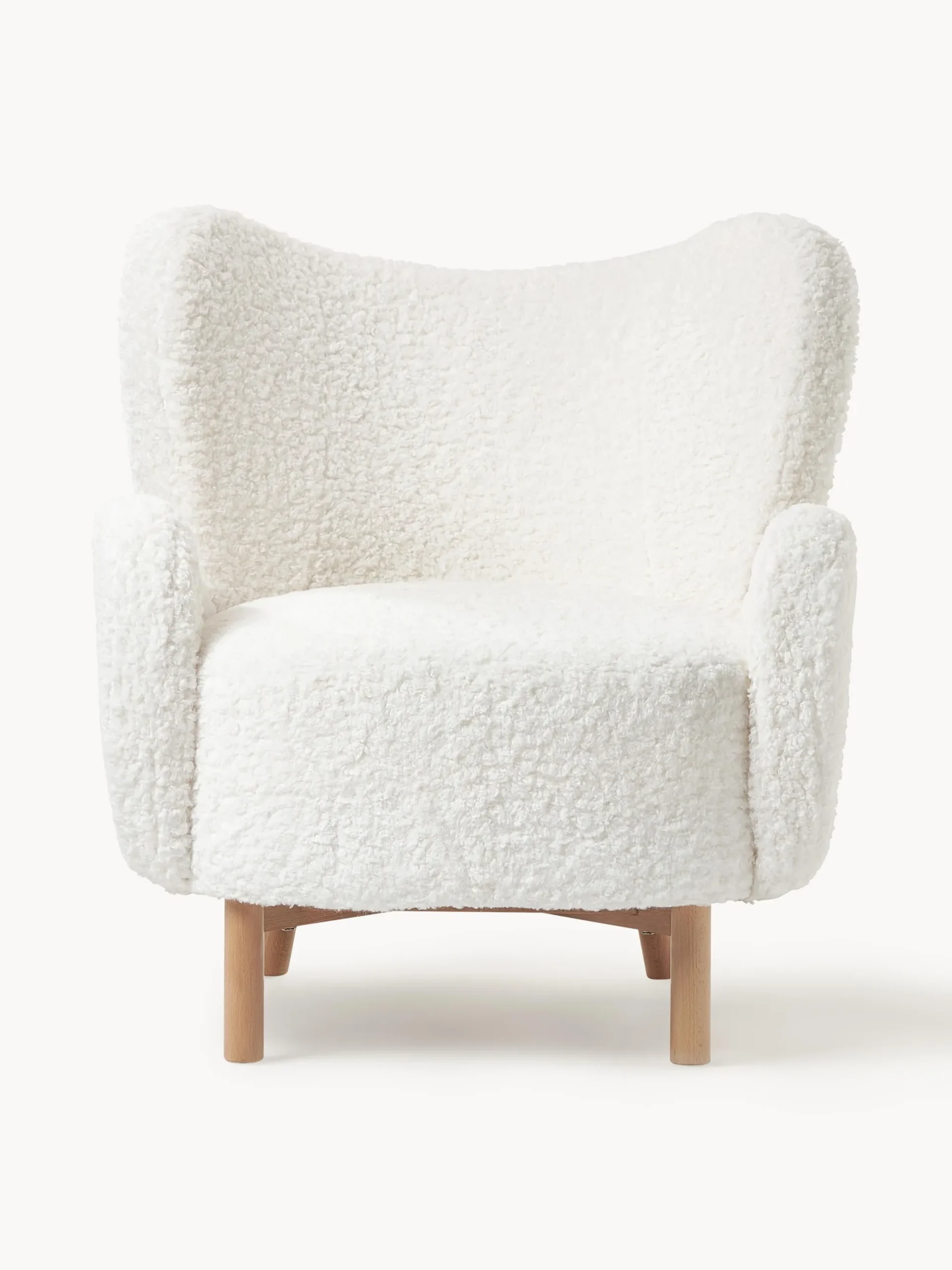 Poltrona Bergère in teddy Kalia