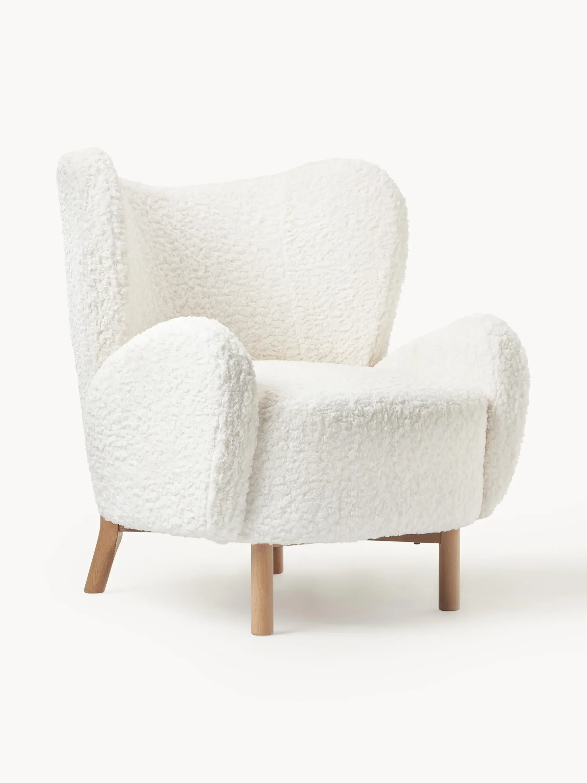 Poltrona Bergère in teddy Kalia