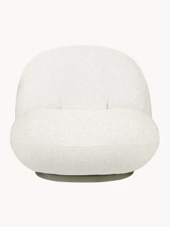 Poltrona da giardino girevole in bouclé Pacha