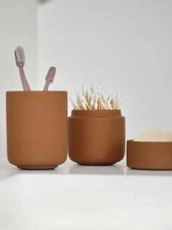 Porta spazzolino con superficie soft-touch Ume