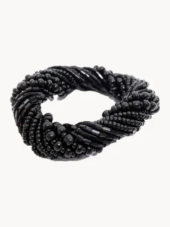 Portatovagliolo intrecciato a mano Beaded
