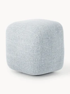 Pouf alto in bouclé Wolke