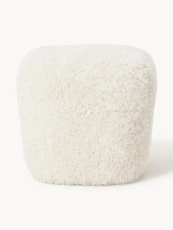 Pouf alto in teddy Wolke