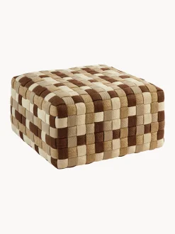 Pouf da giardino tessuto a mano Braided