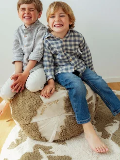 Pouf per bambini fatto a mano Back To School