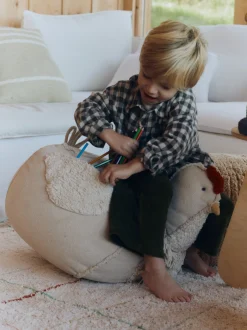 Pouf per bambini fatto a mano Farm