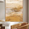 Quadro dipinto a mano con cornice in legno Hydrate