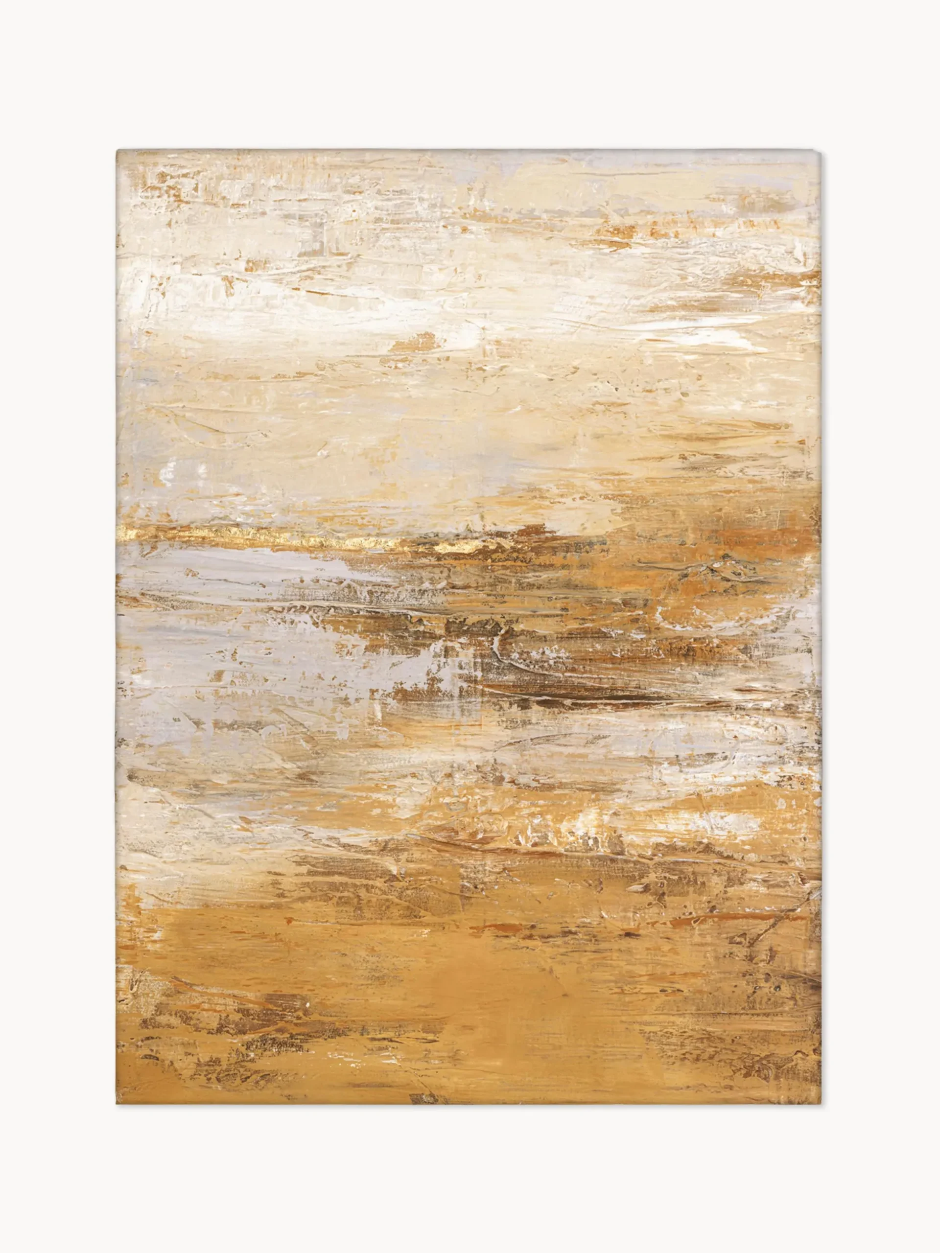 Quadro dipinto a mano con cornice in legno Hydrate