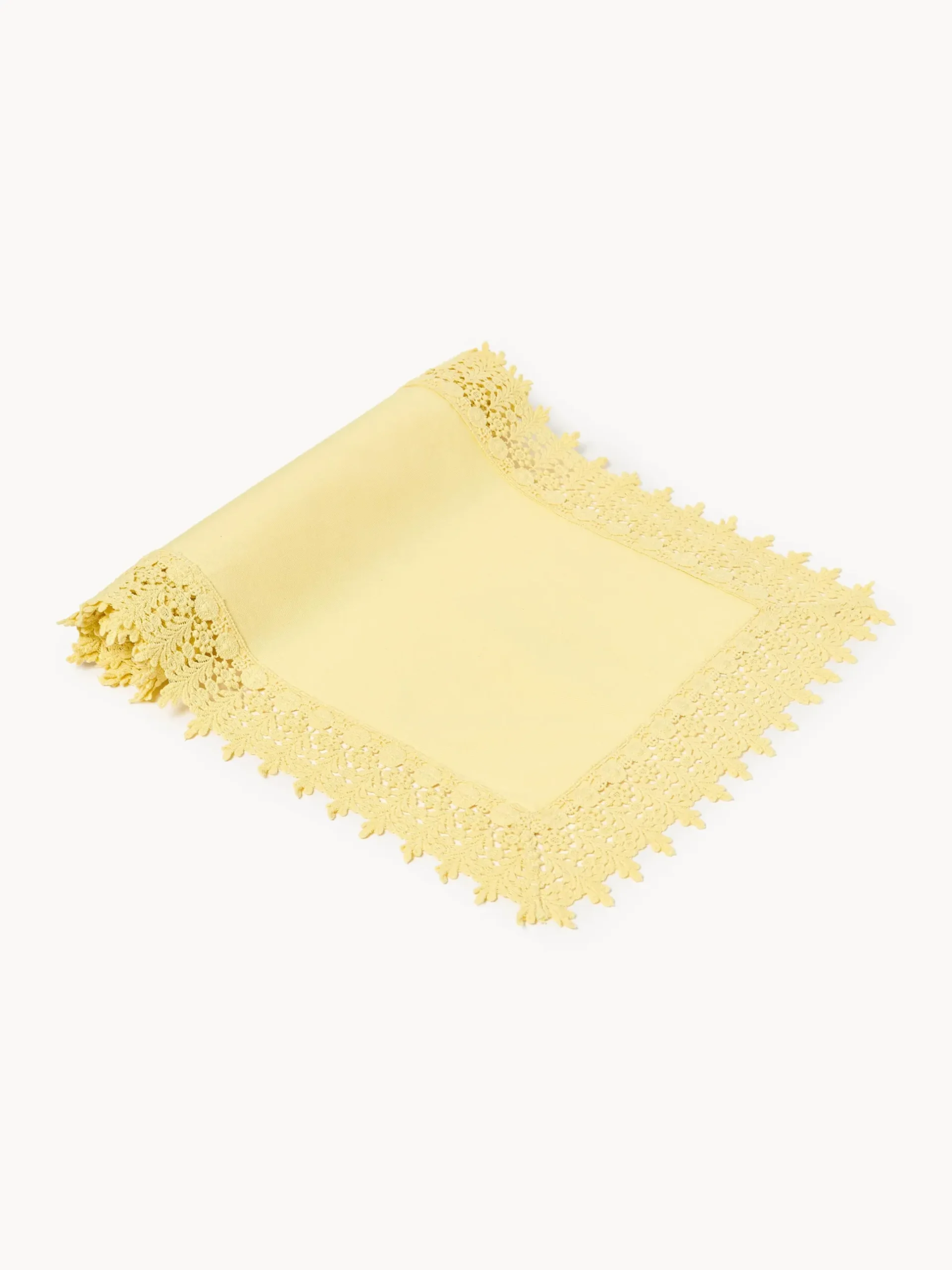 Runner da tavola con bordo in pizzo Flavia