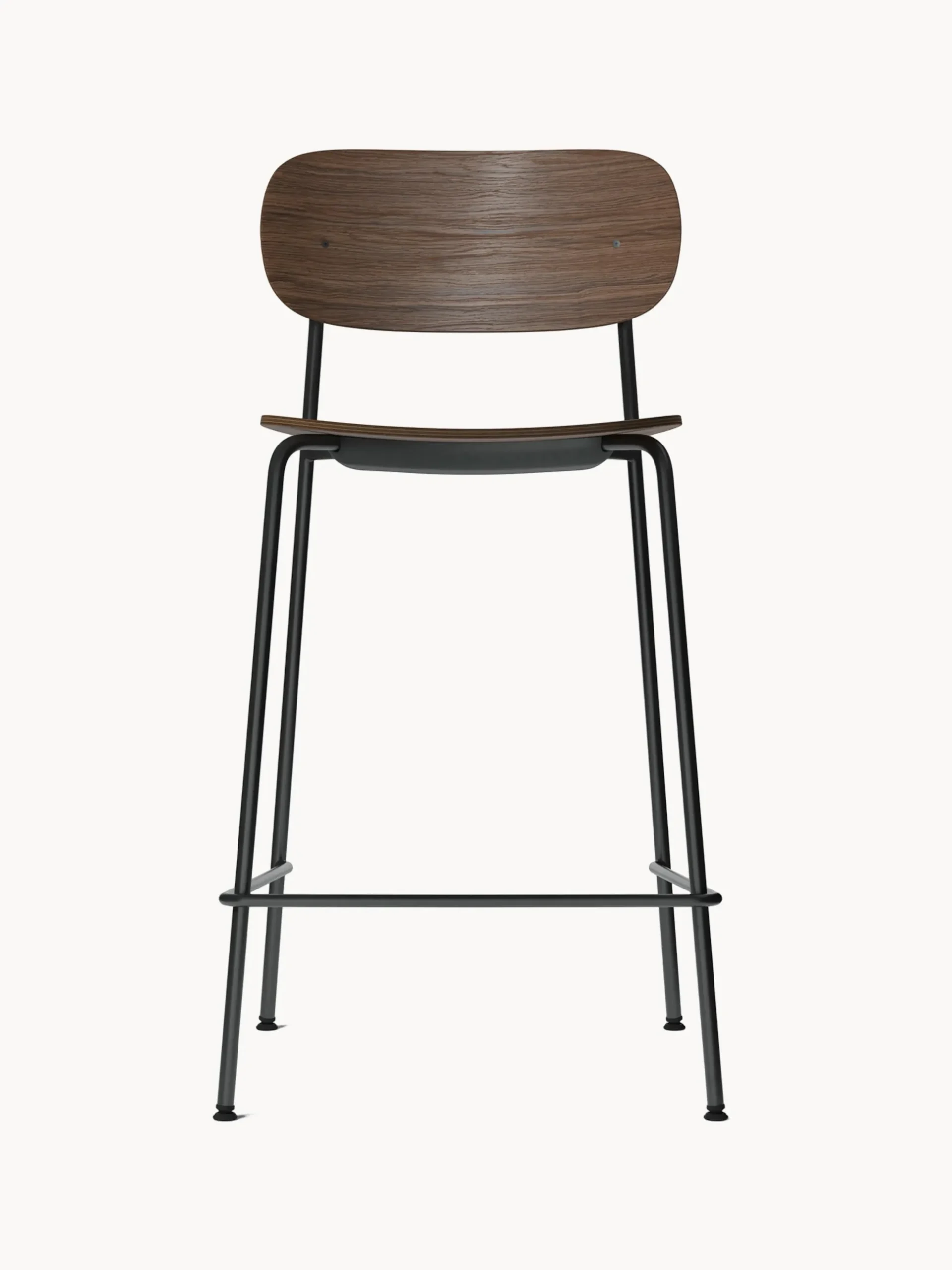 Sedia alta in metallo e legno Co