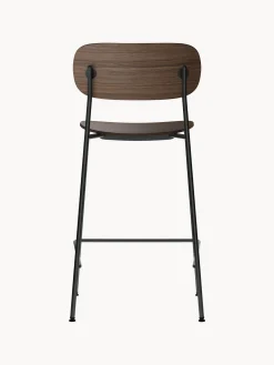 Sedia alta in metallo e legno Co