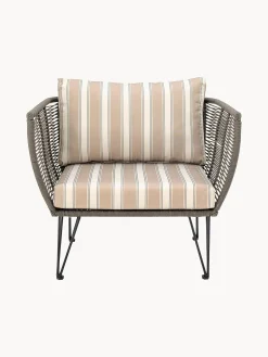 Sedia a poltrona intrecciata da giardino Mundo