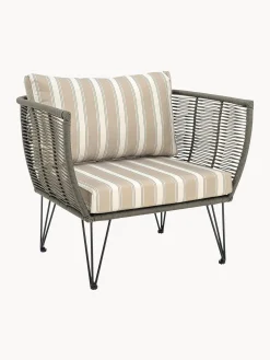 Sedia a poltrona intrecciata da giardino Mundo
