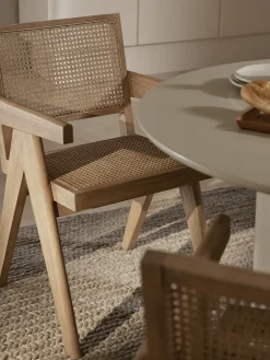 Sedia con braccioli e intreccio viennese Sissi