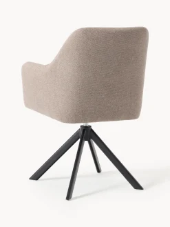 Sedia con braccioli girevole Isla