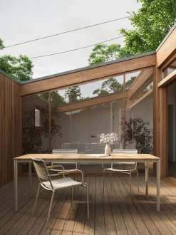 Sedia da giardino con braccioli Matic