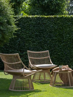 Sedia da giardino con cuscino Alatna