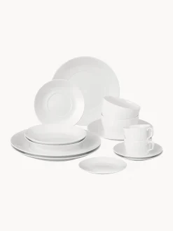 Servizio da tavola in porcellana fatto a mano Cosmopolitan, 2 persone (14 pz)