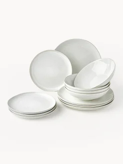 Servizio di piatti con smalto reattivo Gemma, 4 persone (12 pz)