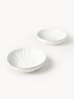 Servizio di piatti in porcellana con rilievo Sali, 4 persone (12 pz)