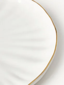 Servizio di piatti in porcellana con rilievo Sali, 4 persone (12 pz)