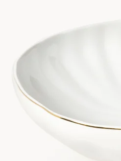 Servizio di piatti in porcellana con rilievo Sali, 4 persone (12 pz)