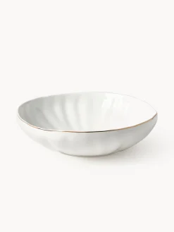 Servizio di piatti in porcellana con rilievo Sali, 4 persone (12 pz)