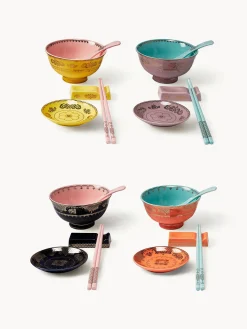 Servizio di stoviglie fatto a mano Asian, 4 persone, set da 20