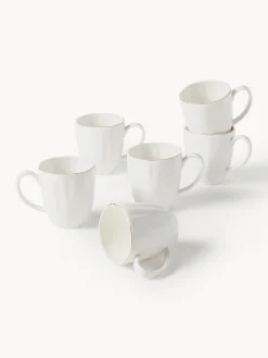 Servizio di stoviglie in porcellana con rilievo Sali, 6 persone (30 pz)