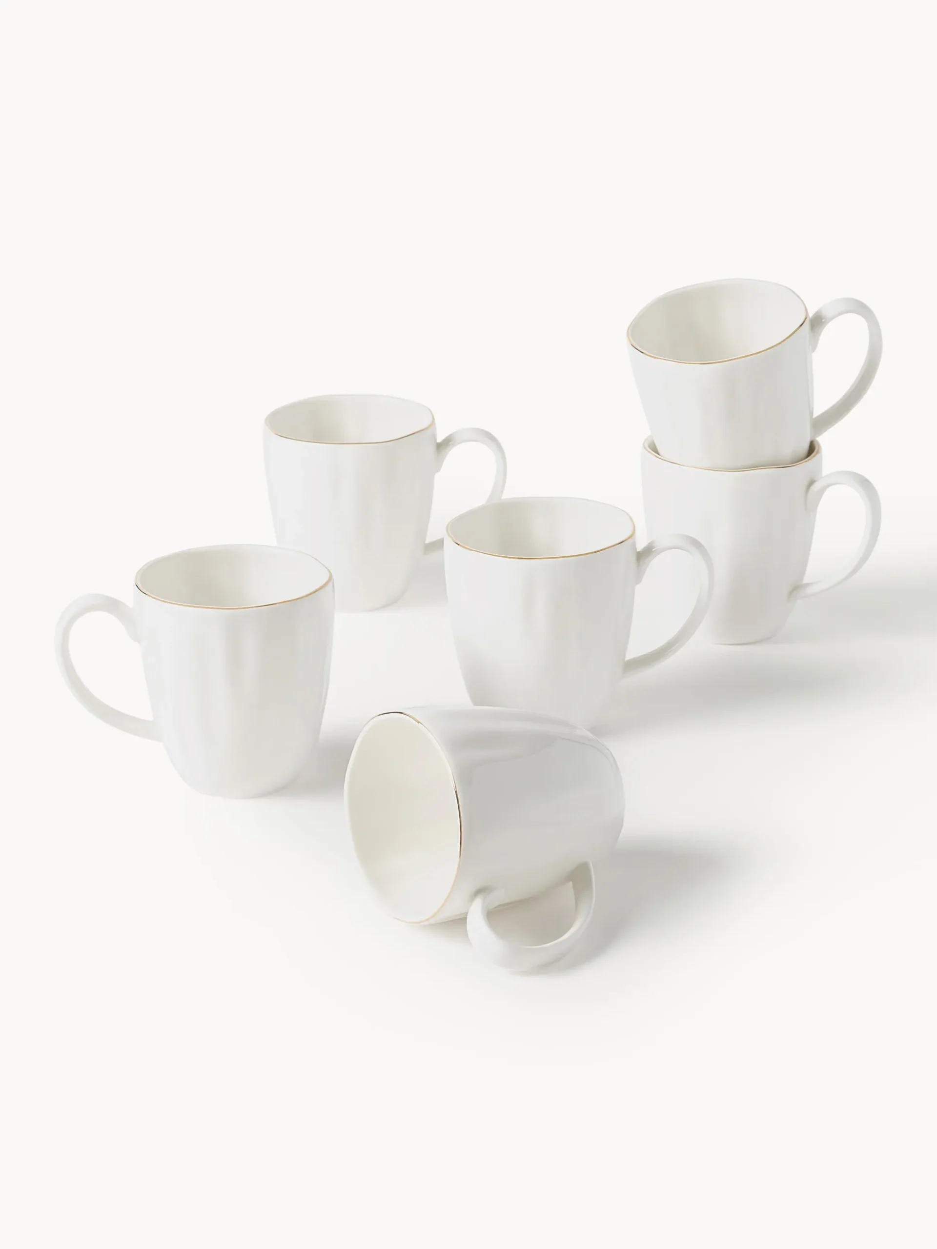 Servizio di stoviglie in porcellana con rilievo Sali, 6 persone (30 pz)