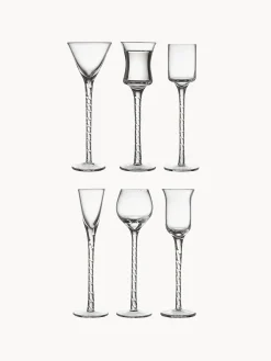 Set di 6 bicchierini per liquore in vetro soffiato Rom