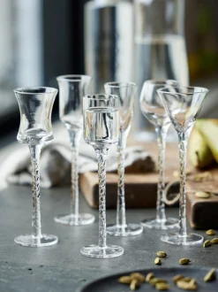 Set di 6 bicchierini per liquore in vetro soffiato Rom