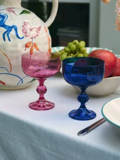 Set di 2 calici da vino in cristallo Mare