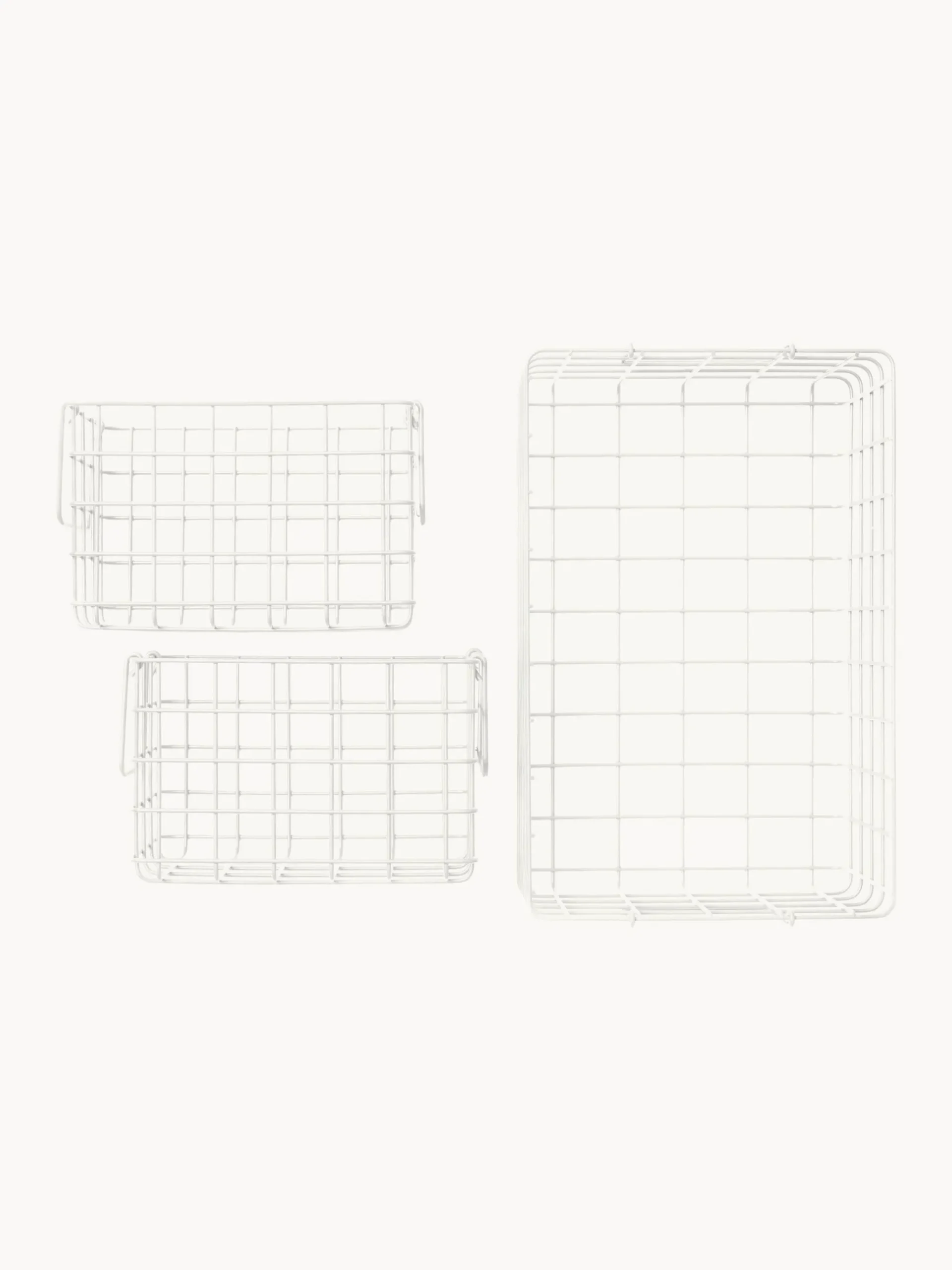 Set di 3 cestini in metallo The Baskets