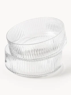 Set di 2 ciotole in vetro soffiato Aleo
