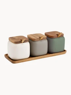 Set di contenitori con vassoio Essentials 4 pz