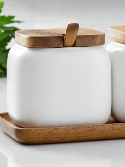 Set di contenitori con vassoio Essentials 4 pz
