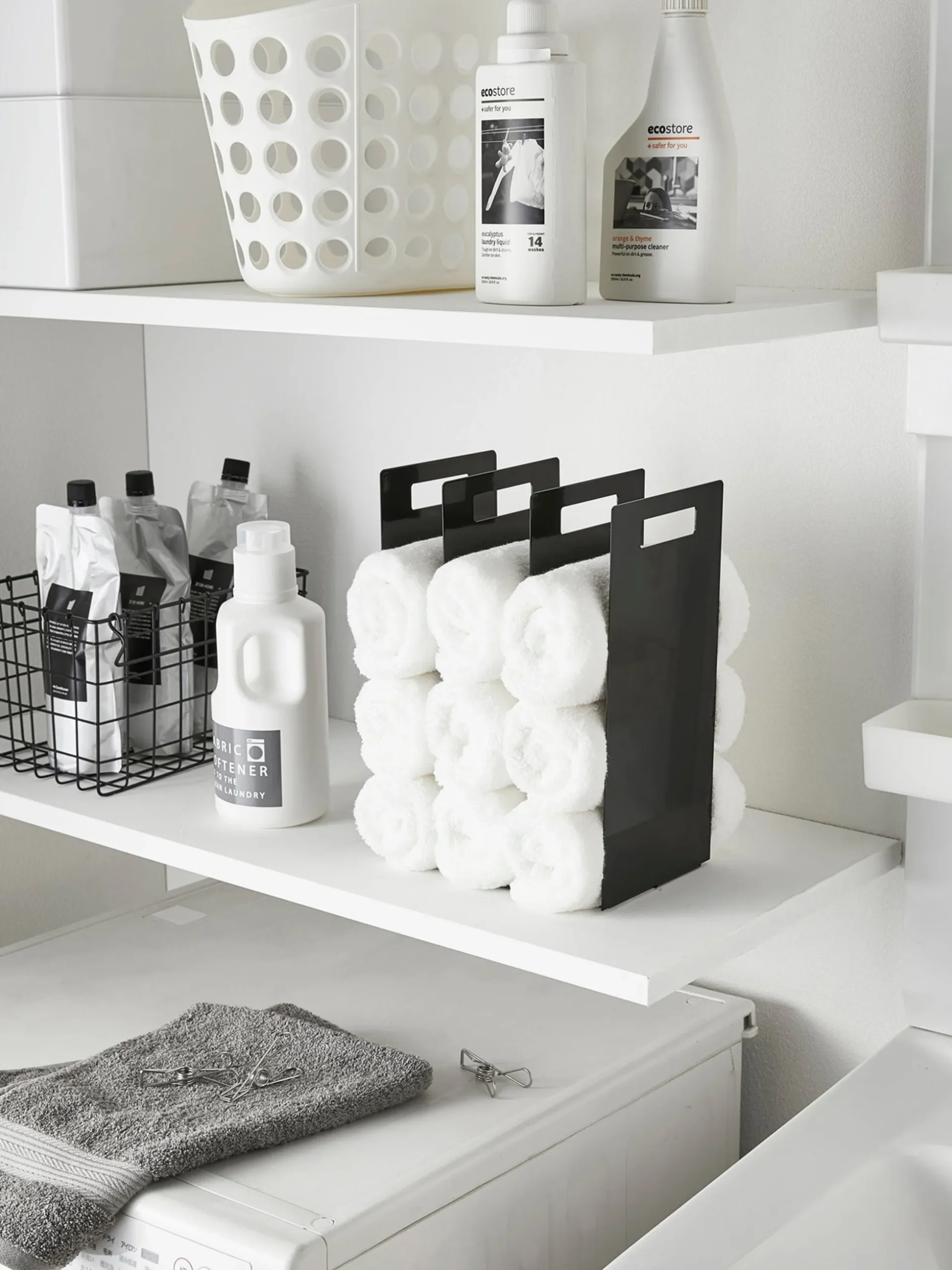 Set di 2 organizer per asciugamani Tower