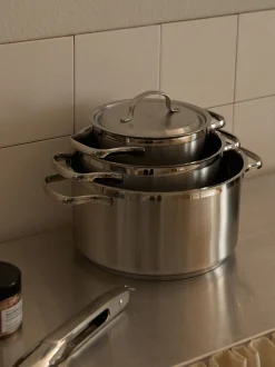 Set di 3 pentole in acciaio inossidabile Pureelements