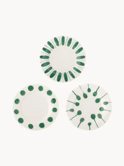 Set di 3 piatti da colazione dipinti a mano Linora