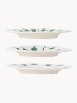 Set di 3 piatti da colazione dipinti a mano Linora